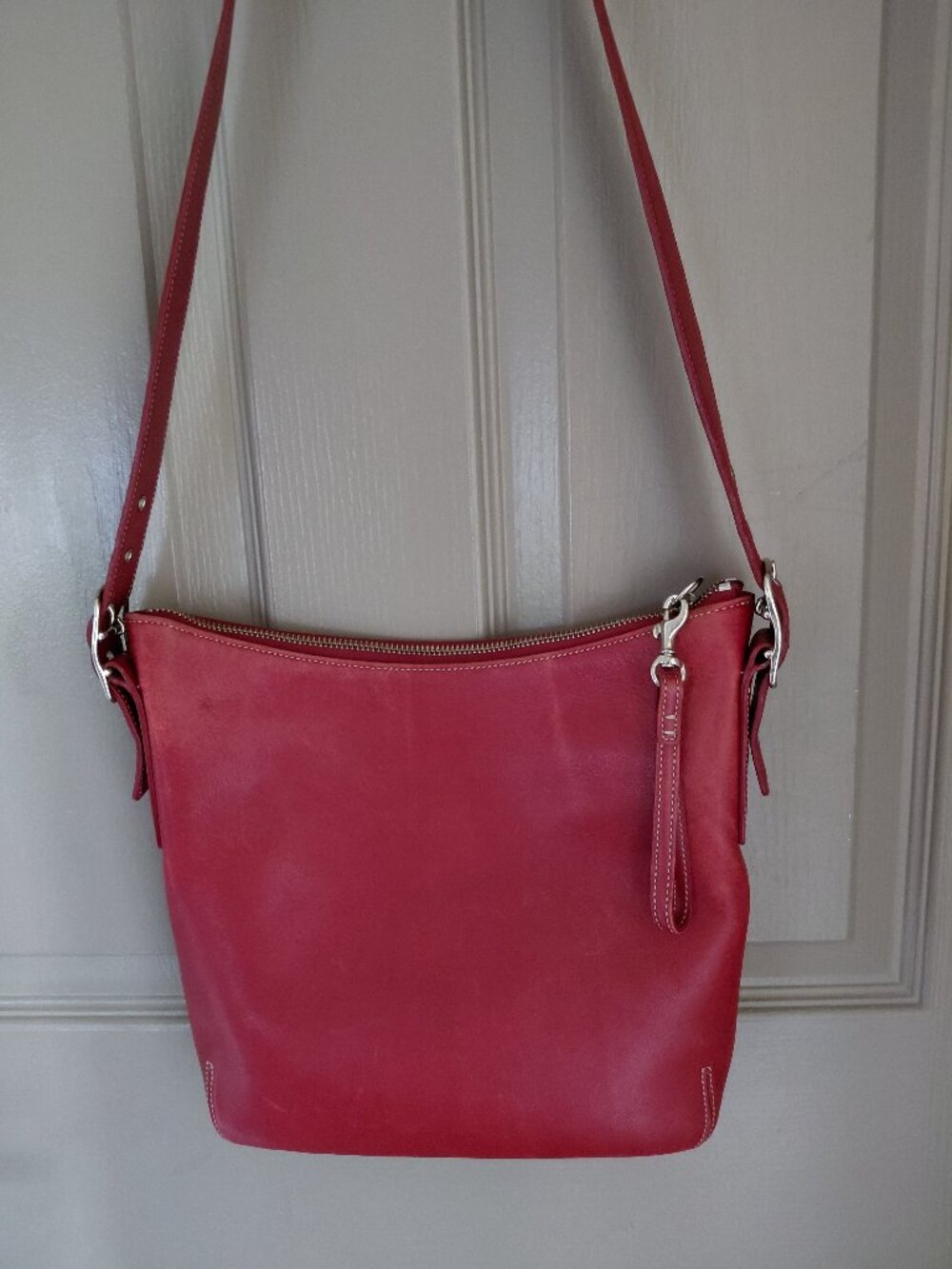 Coach Vintage Crossbody Red Leather Bag
